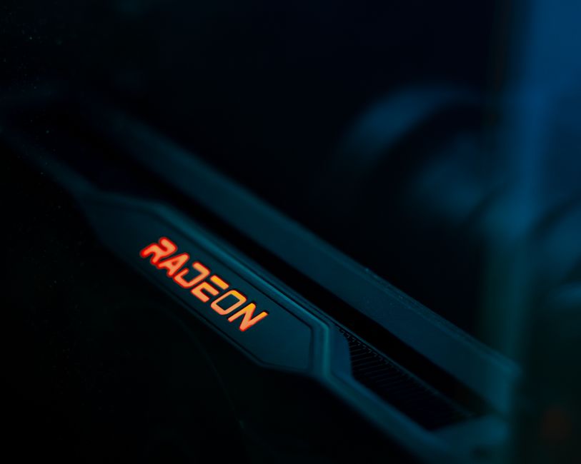 GPU 그래픽 카드 칩 클로즈업